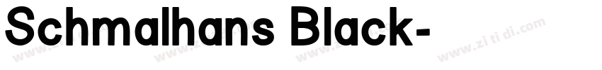 Schmalhans Black字体转换